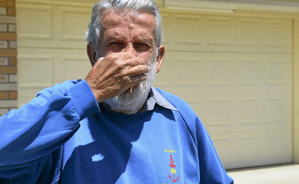 Ken Whiteland is sick of the sewerage smell wafting through his property each day, and the council can't say what's causing it. Ken Whiteland is sick of the sewerage smell wafting through his property each day, and the council can't say what's causing it.
